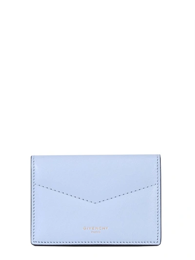 Givenchy Edge Business Card Case In Blue