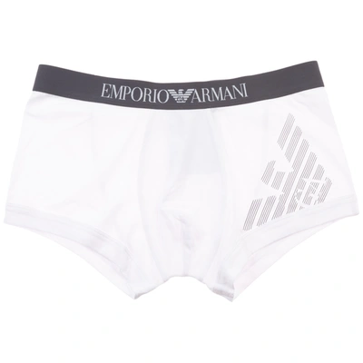 Emporio Armani Men's Underwear Boxer Shorts In White