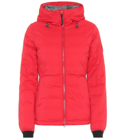 Canada Goose Camp Hoody Puffer Jacket In Red