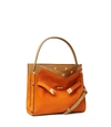 Tory Burch Lee Radziwill Small Leather Bag In Sweet Orange