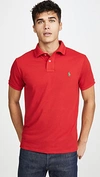Polo Ralph Lauren Player Logo Recycled Polyester Pique Polo In Red