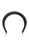 Prada Women's Cerchietto Wide Padded Satin Headband In Black