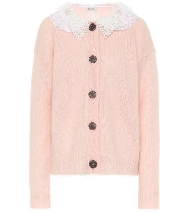 miu miu cardigan pink