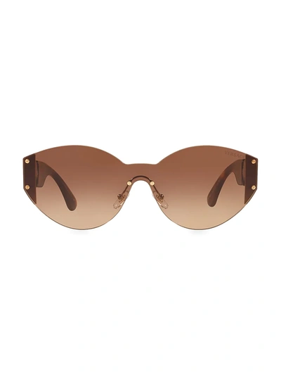 Versace Ve2224 Round-frame Acetate Sunglasses In Light,dark Brown Gradient