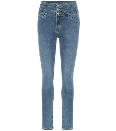 J Brand Annalie High-rise Skinny Jeans In Blue