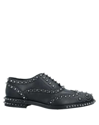 Twinset Lace-up Shoes In Black