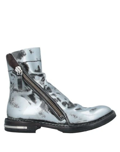 Moma Ankle Boots In Silver