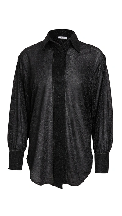 Oseree Long Shirt In Black  