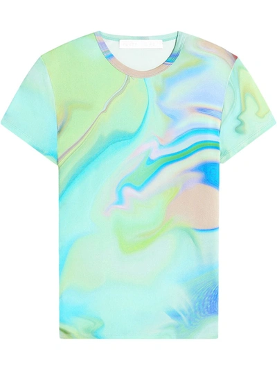 Fenty Printed Short Sleeve T-shirt In Green