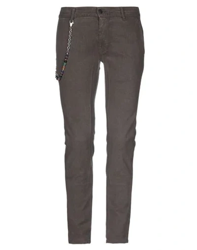 Grey Daniele Alessandrini Pants In Khaki
