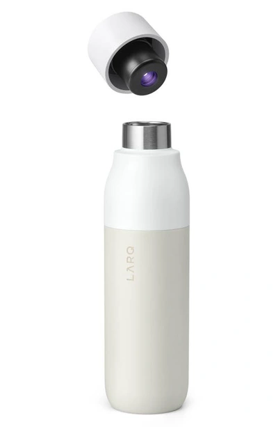 Larq Self Cleaning 17 oz Water Bottle In Granite White