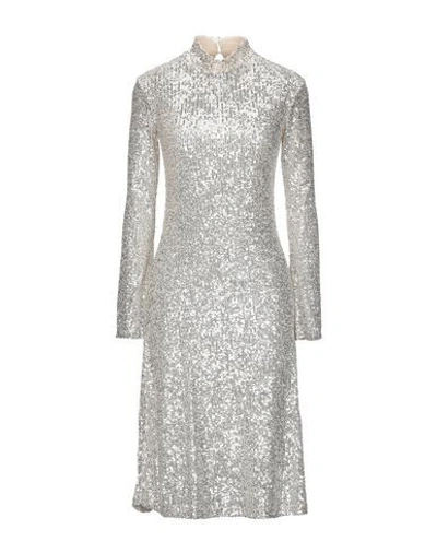 L'autre Chose Midi Dresses In Silver