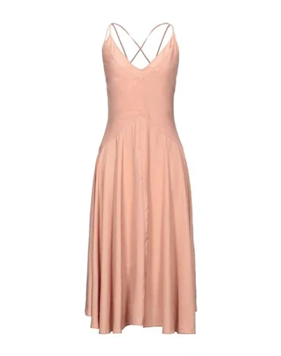 Patrizia Pepe Midi Dresses In Pink