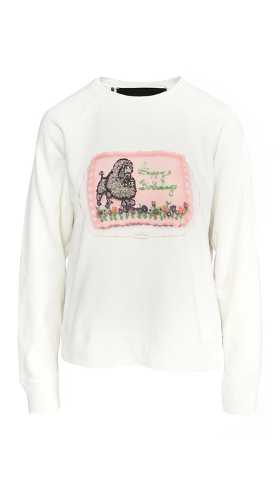 The Marc Jacobs The Shrunken Sweatshirt In Ivory