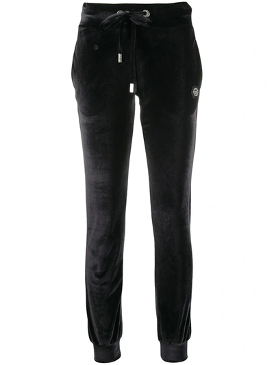 Philipp Plein Monogram Teddy Bear Track Pants In Black