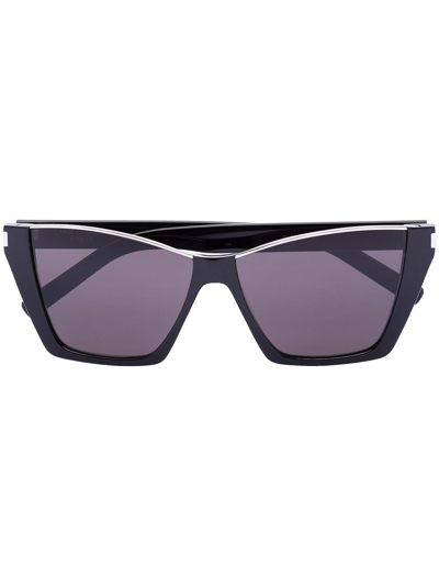 Saint Laurent Black Kate 369 Sharp Cat Eye Sunglasses