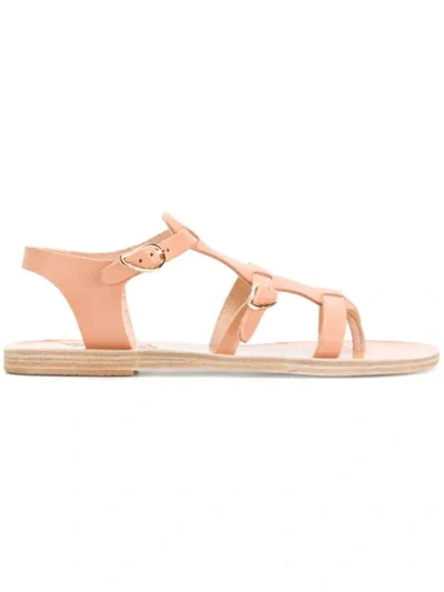 Ancient Greek Sandals Grace Kelly 吊饰镶嵌凉鞋 In Beige