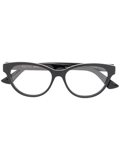 Gucci Gg0766o Oval-frame Glasses In Black