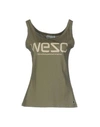 Wesc Tank Top In Military Green