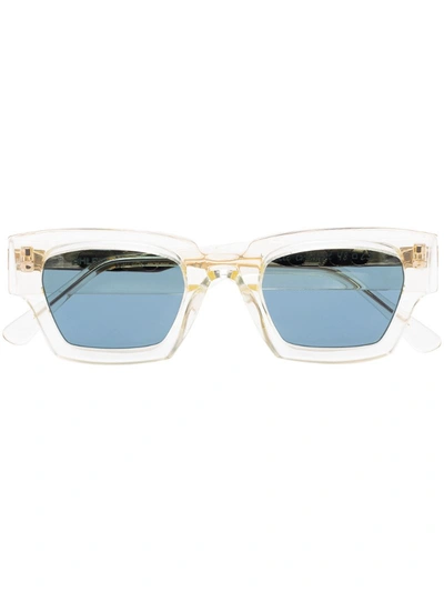 Ahlem Gold Tone Villette Square Sunglasses In Metallic