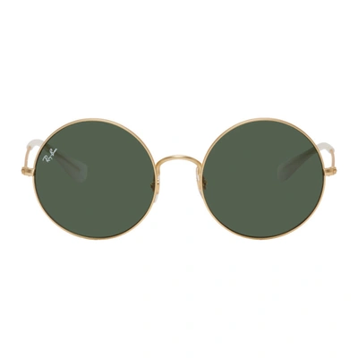 Ray Ban Ray-ban Rb1970 Legend Gold Sunglasses In Green