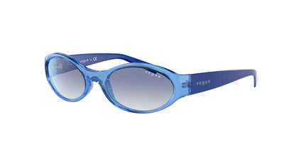 Vogue Eyewear Vogue Vo5315s Transparent Blue Sunglasses In Clear Gradient Blue