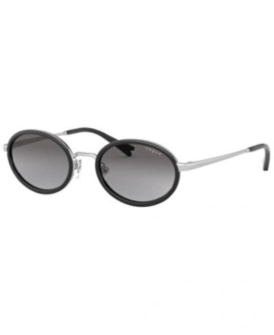 Vogue Eyewear Vogue Vo4167s Silver Sunglasses In Grey Gradient