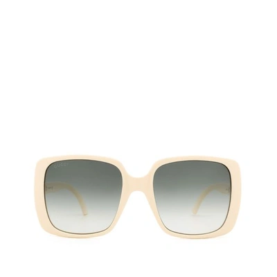 Gucci Gg0632s Ivory Sunglasses In 4 | ModeSens