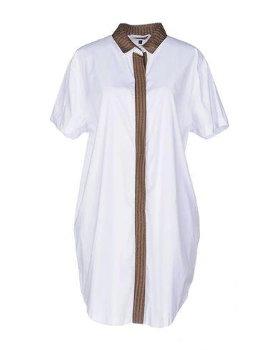 Prism Solid Color Shirts & Blouses In White