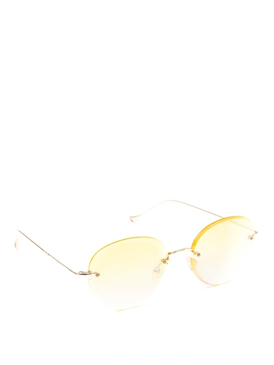 Eyepetizer Cary Gold Sunglasses In C 2-14f