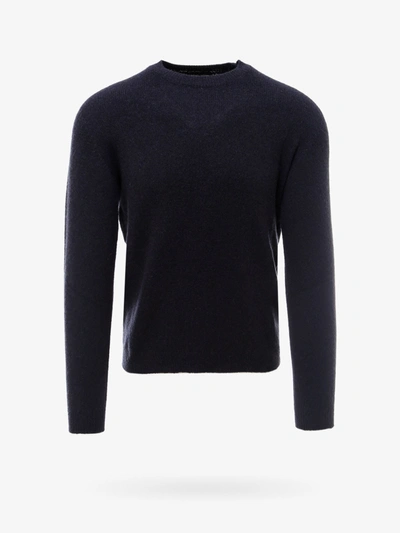 Roberto Collina Terry Cotton-effect Sweater In Blue