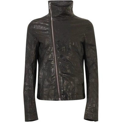 Rick Owens Bauhaus Leather Jacket In Black
