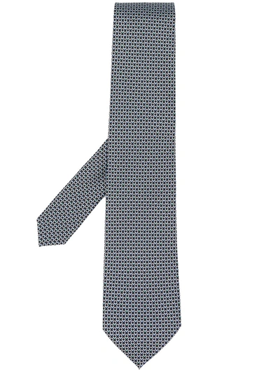 Ferragamo Monogram Scarf In Blue