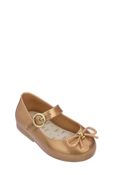 Mini Melissa Kids' Sweet Mary Jane Flat In Gold