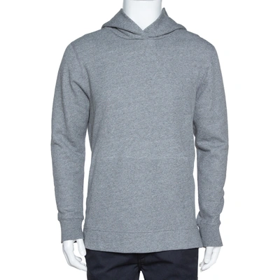 Pre-owned John Elliott Dark Grey Marl Cotton Hooded Villain Sweatshirt L