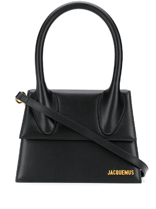 jacquemus black le grand chiquito top handle bag
