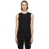 Rick Owens Twisted Cotton Tank Top In Black