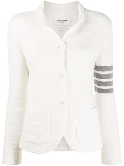 Thom Browne 4-bar Merino Jacket White