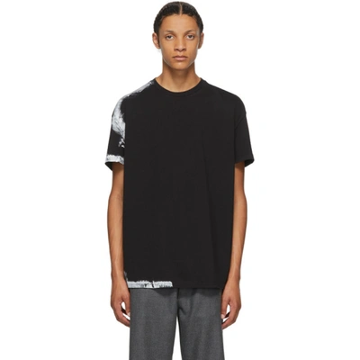 Maison Margiela Hand Painted Cotton T-shirt In 900 Black