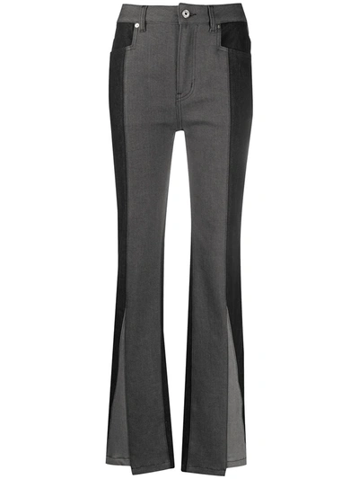 Just Cavalli Panelled Bootcut Jeans In Black
