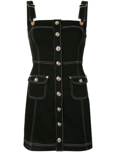 Alice Mccall Button-down Pinafore Dress In Black