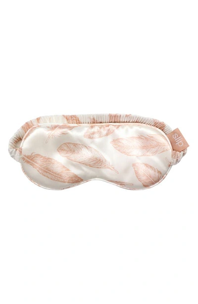 Slip Pure Silk Sleep Mask In Feathers