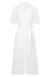 Equipment Women's Irenne Tie-waist Dress In Bright White