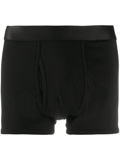Sunspel Superfine Cotton Trunk In Black