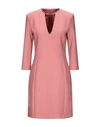 Pinko Short Dresses In Pastel Pink