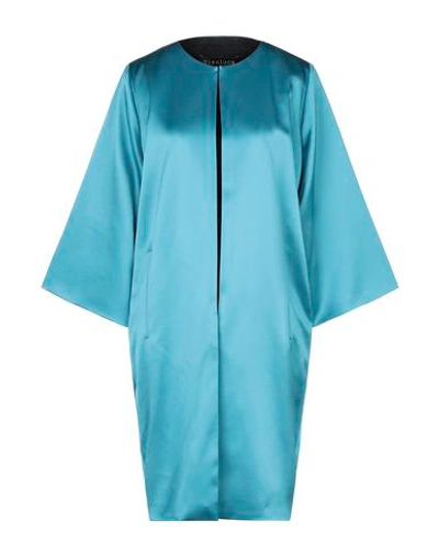 Gianluca Capannolo Overcoats In Turquoise