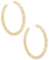 Kendra Scott Large Openwork Tubular Hoop Earrings, 2.5" In Gold