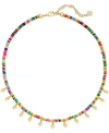 Kendra Scott Disc-bead & Stud Charm Choker Necklace, 15" + 2" Extender In Neon Mix