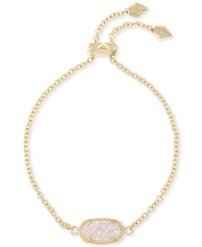 Kendra Scott 14k Gold-plated Stone Slider Bracelet In Iridescent