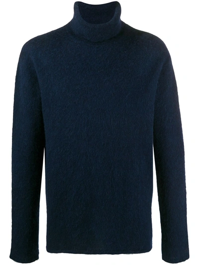 Lanvin Dark Blue Alpaca-cashmere-silk Blend Jumper